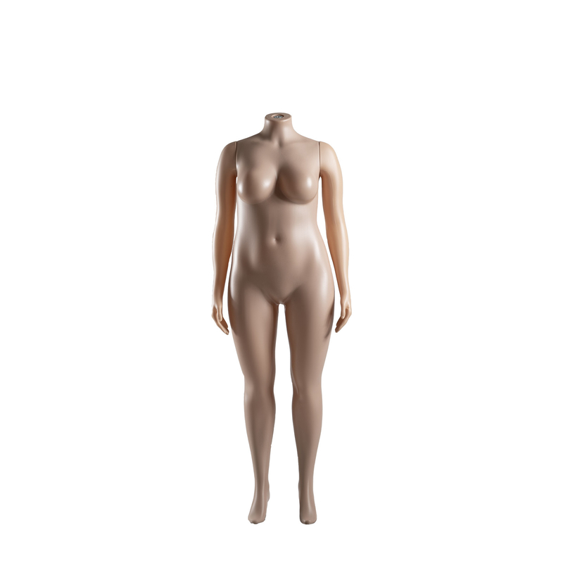 Mannequin sans tête, taille plus, corps entier, couleur de peau avec courbes naturelles