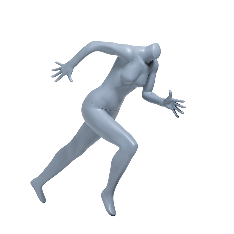 Pose de course sans tête mannequin féminin couleur personnalisée pour les vêtements de sport