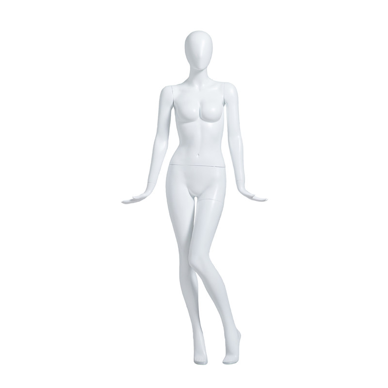 Blanc mannequin féminin réaliste corps complet taille de 60 cm pour vêtements de sport