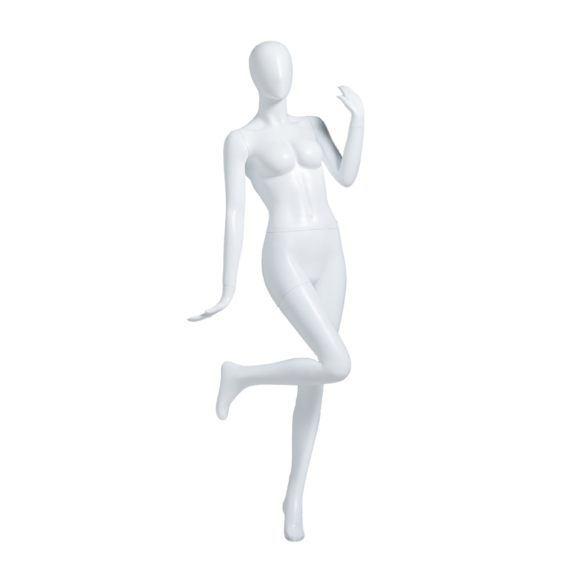 Véritable mannequin féminin à corps complet peinture à la gelée rose-or