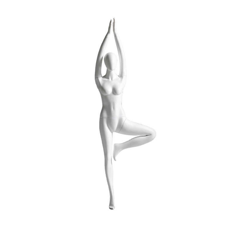 Mannequin à courbe naturelle Yoga Pose Résistant à la chaleur Fitness Mannequin Pour magasin de vêtements
